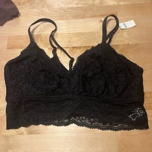 New with tags, black lace, American Eagle aerie bra XXL